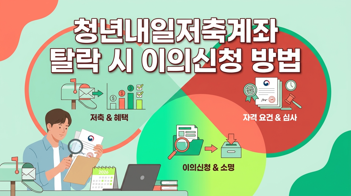 2026 청년내일저축계좌 탈락 이의신청 방법 및 소명 서류 가이드